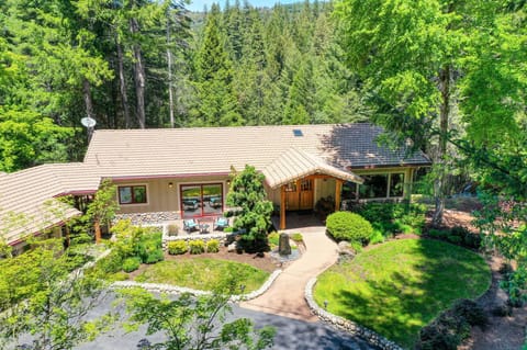 Completely secluded on 8 acres, yet 4 minutes to downtown