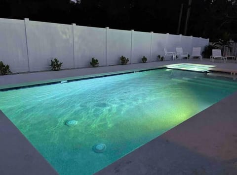 Heated private pool
