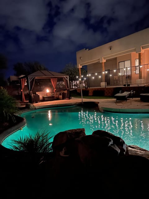 Private oasis in the backyard