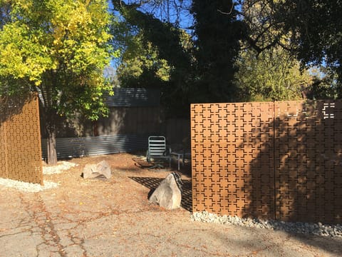 Just outside your door, relax and contemplate in a sunny, beautiful Power Spot. 