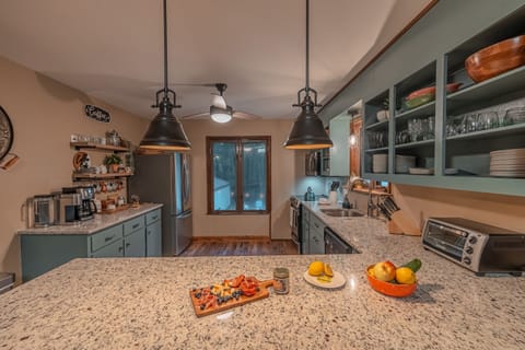 A bright and inviting space where cooking meets comfort and style