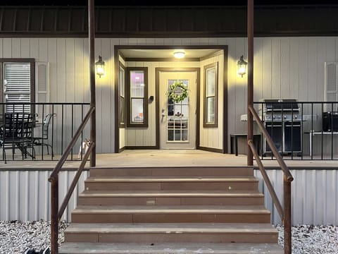 Long Front Porch with Sitting Area