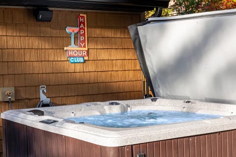 Yes Huge Hot Tub! Great place to relax