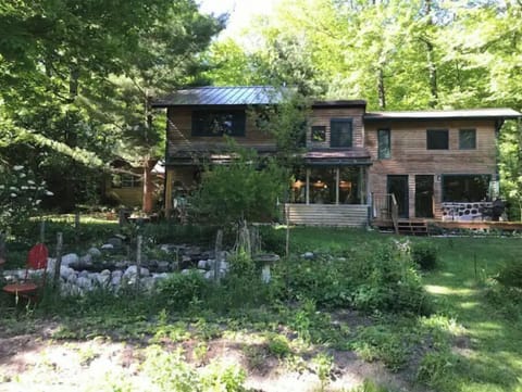 New Moon Lodge view from the garden.