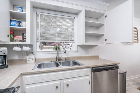Kitchen stocked with coffee