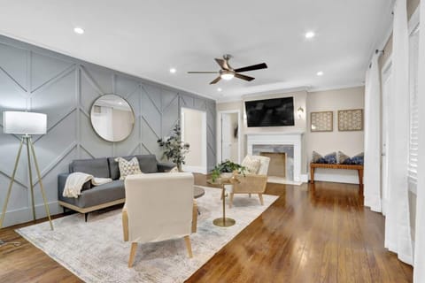 Make the most of your leisure time with a 65-inch TV in the living room—ideal for immersive entertainment and cozy evenings.