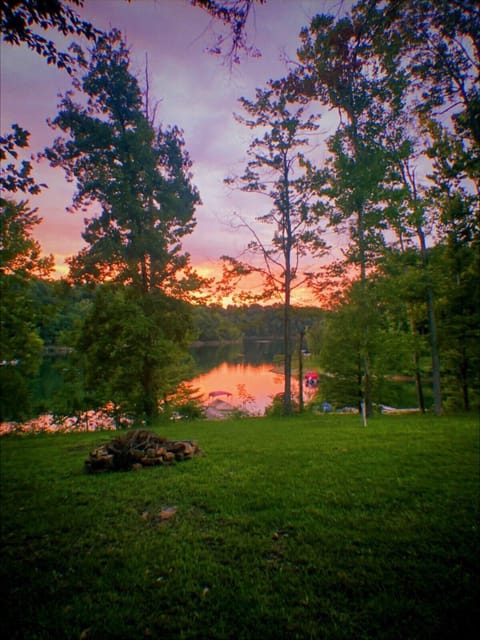 Breathtaking sunset over the docks