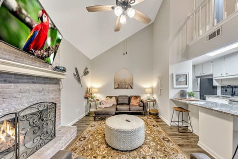 Living Room with Roku Smart TV