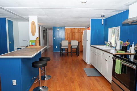 Open dining room and kitchen concept