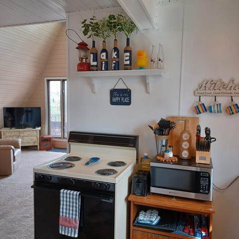 Kitchen is fully stocked