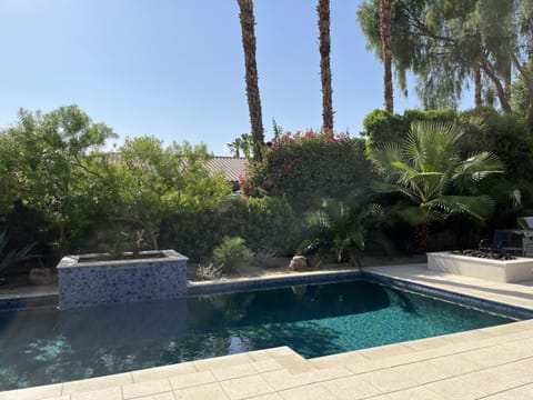 Heated saltwater pool