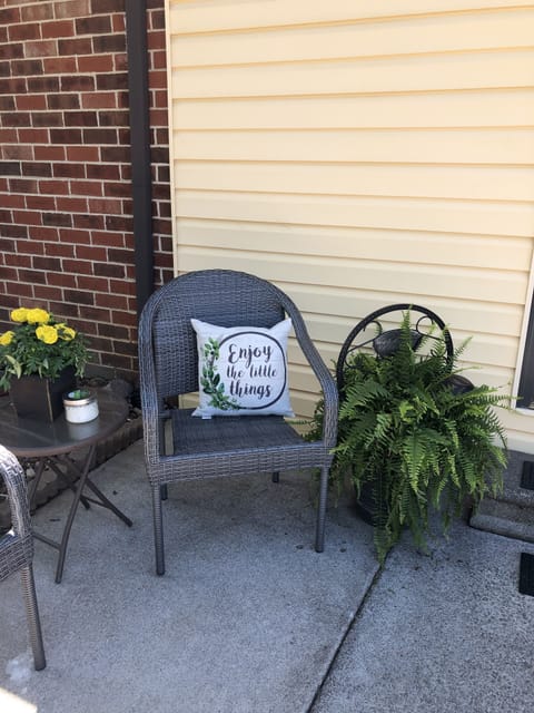 Enjoy the quite while having your morning coffee. 