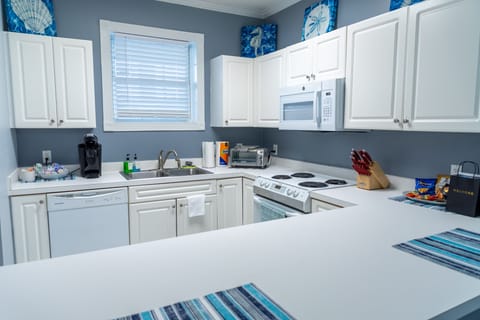 Fully stocked kitchen