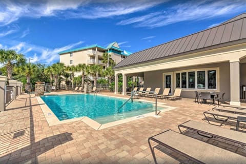 Community Pool With Plenty Of Deck Chairs