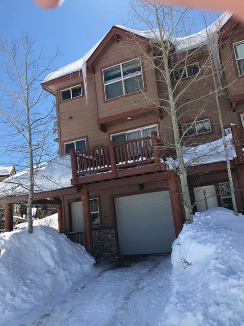 Corner unit with heated garage and front deck. 