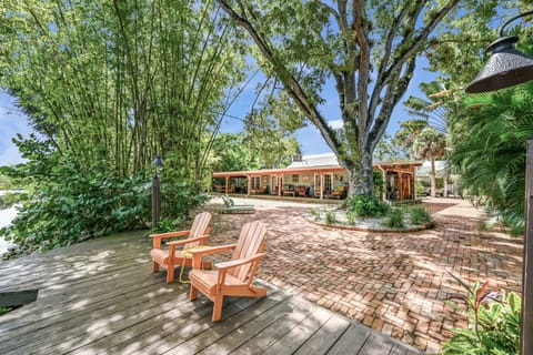 Seating by boat dock