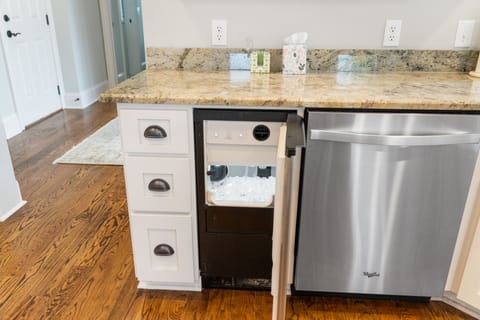 Ice machine for packing the cooler or making ice cold drinks