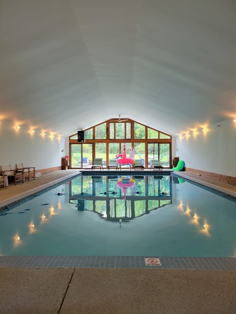 Indoor heated pool - 40 feet x 19 feet. 