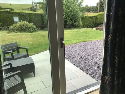 patio doore leading to a private garden