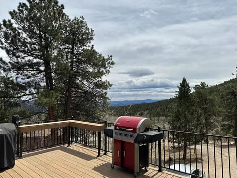 Propane grill + gorgeous views