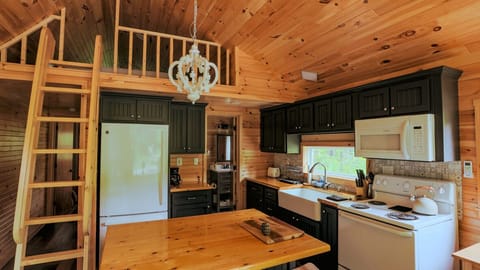Kitchen and Stairs to Loft