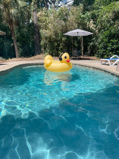 Basking in the warmth of a sun-kissed day, our private pool is a haven of joy.
