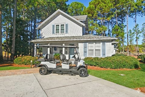 Front of House with 6 Seater Golf Cart