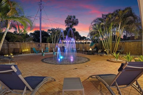 Make memories unlike anywhere else with our lighted splash pad. Beware: Family and friends will demand an invite next time if you post this on social media!