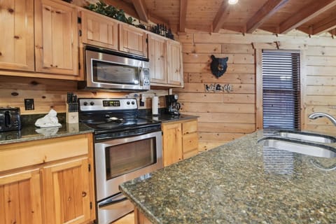 Drip coffee maker, cutting knives, oven, toaster, microwave