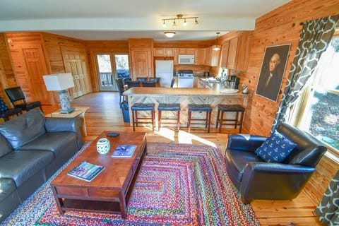 Living room with open kitchen
