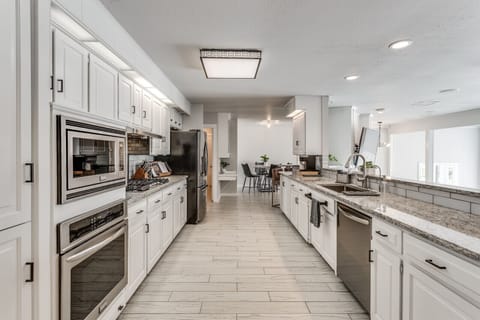 Our large kitchen offers plenty of space for prepping and cooking!