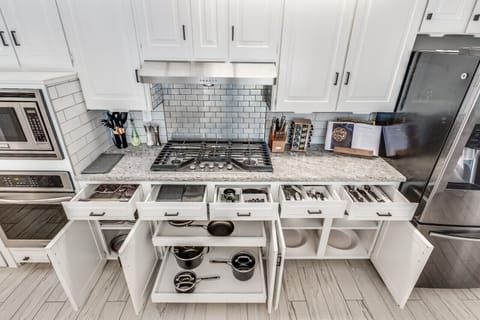 Salt, pepper, spices, and cooking oil are all provided for your convenience. 