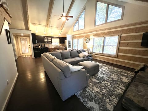 Great room open space for gathering after a busy day.  