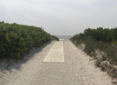 Entrance to the beach just steps away!