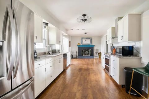 Stack the fridge with your ingredients to keep them fresh throughout your stay