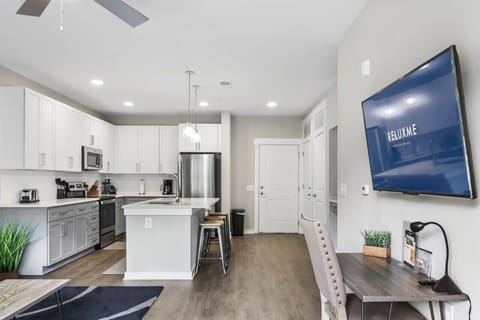 Modern living spaces ideal for dining, working and relaxing