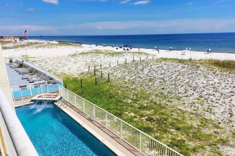 Beach & Pool views from your private balcony.