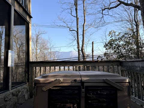 WINTER HOT TUB VIEW