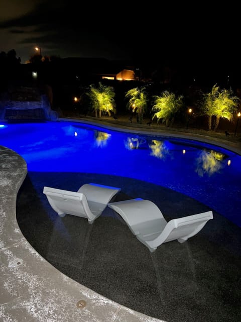 Pool at night