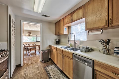 Kitchen with new dishwasher
