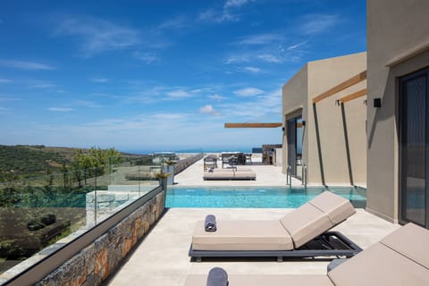 Cretan breathtaking views from the wonderful pool area.