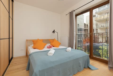 The bedroom's elegant decor creates a serene and restful environment.