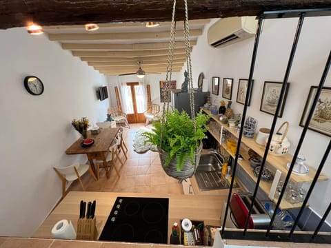 Kitchen with living room