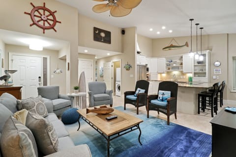 1692 Bluff Villas - Living Area - Beautiful updated space and open floor plan will make for a relaxing and memorable vacation