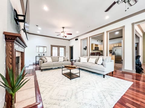 Large living room - perfect space to gather and watch movies on the 70 inch HDTV