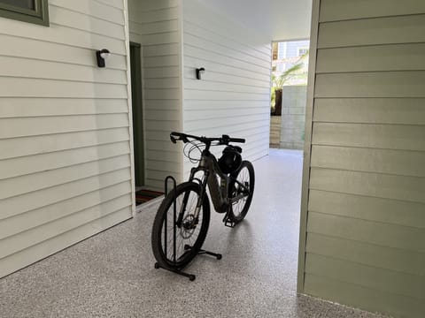 Ride straight off the trails into secure storage at your back door.