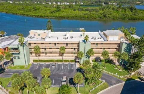 Aerial view. Your unit is waterfront!