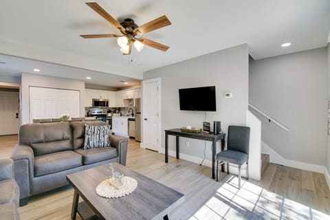 Living Room | Smart TV | Central A/C & Heating | Queen Sleeper Sofa | 1st Floor