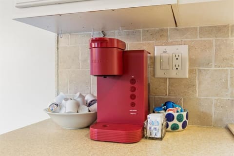 K-cups and creamers provided