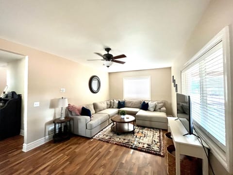 Living room with large sectional
